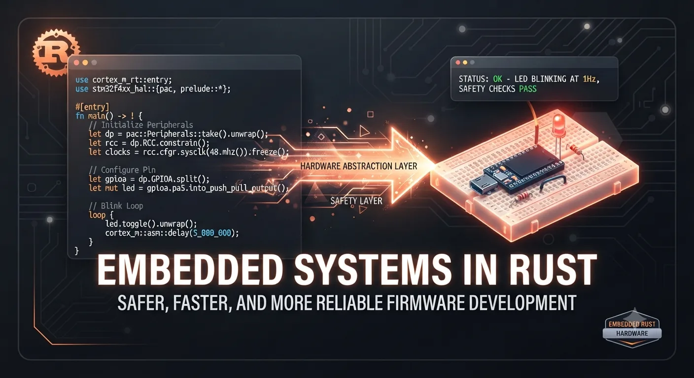 Phát triển ứng dụng no_std cho hệ thống nhúng (Embedded systems)