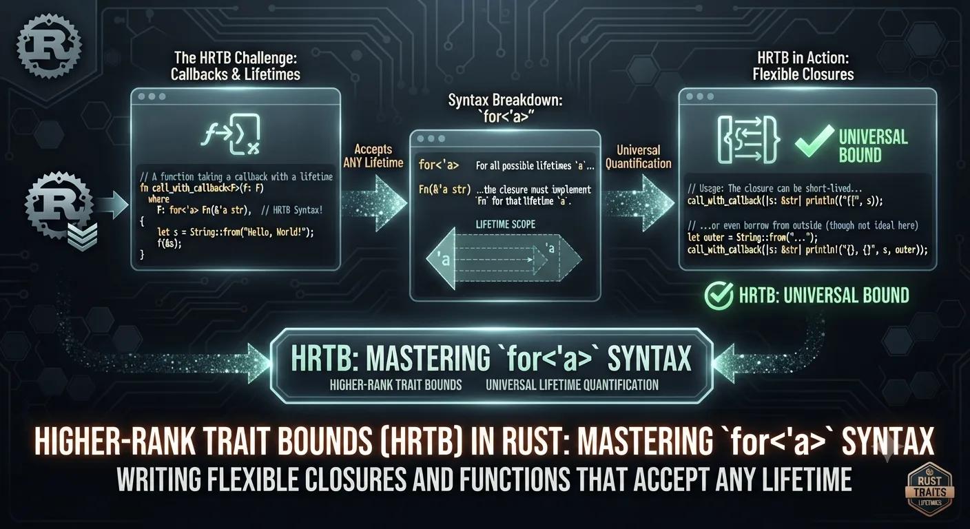 Higher-Rank Trait Bounds (HRTB) trong Rust: Làm Chủ Cú Pháp for<'a>