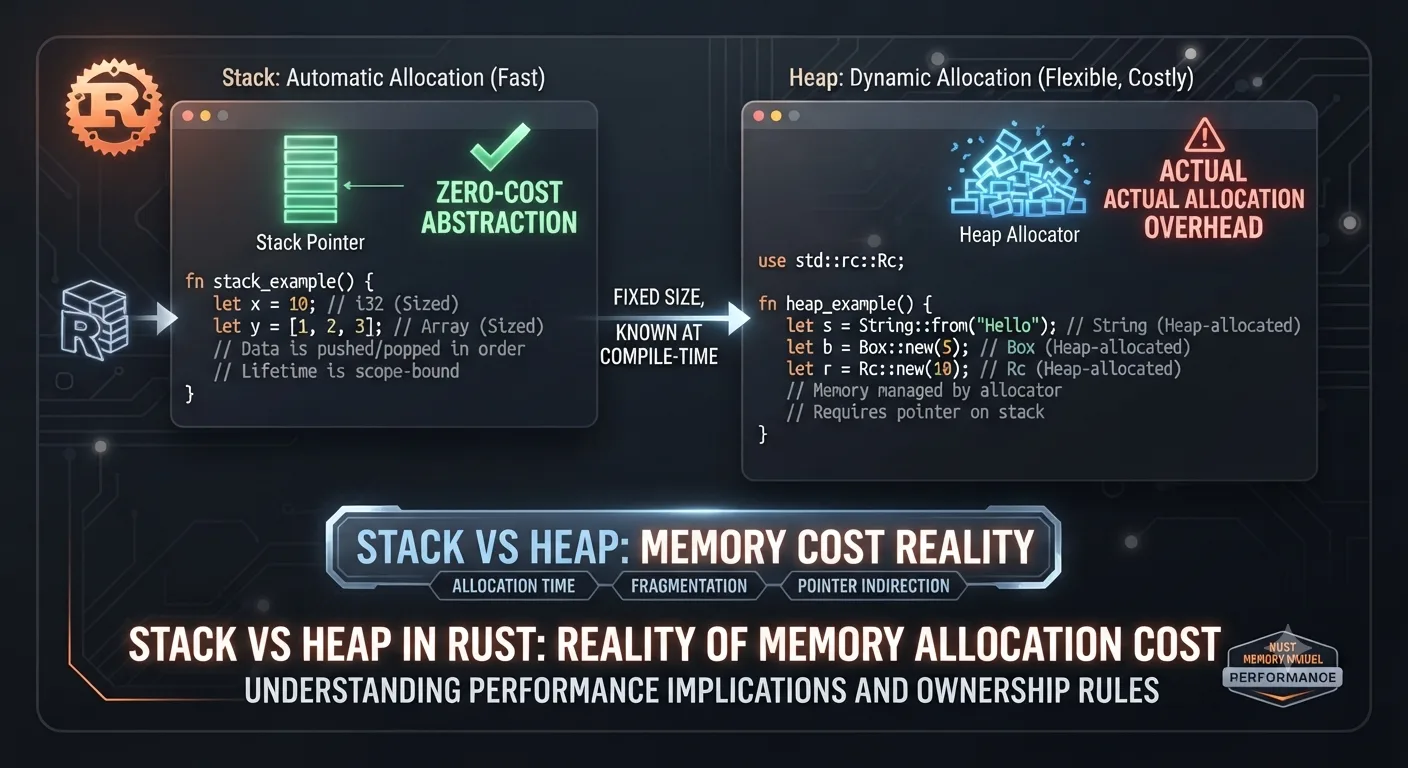 Stack vs Heap trong Rust: Giải Mã Chi Phí Cấp Phát Bộ Nhớ Thực Tế