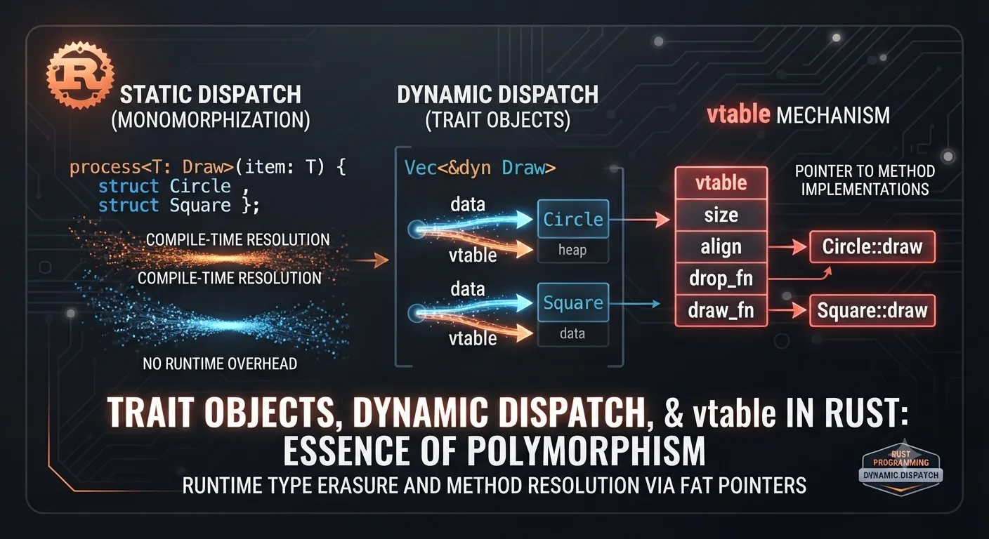 Trait Objects, Dynamic Dispatch Và Cơ Chế vtable Trong Rust: Bản Chất Của Lập Trình Đa Hình